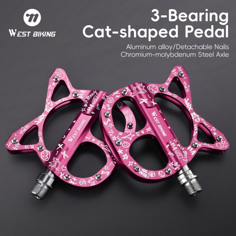 Pedal Platform Flat - แป้นเหยียบจักรยาน WEST BIKING แบบ 3 แบริ่ง
