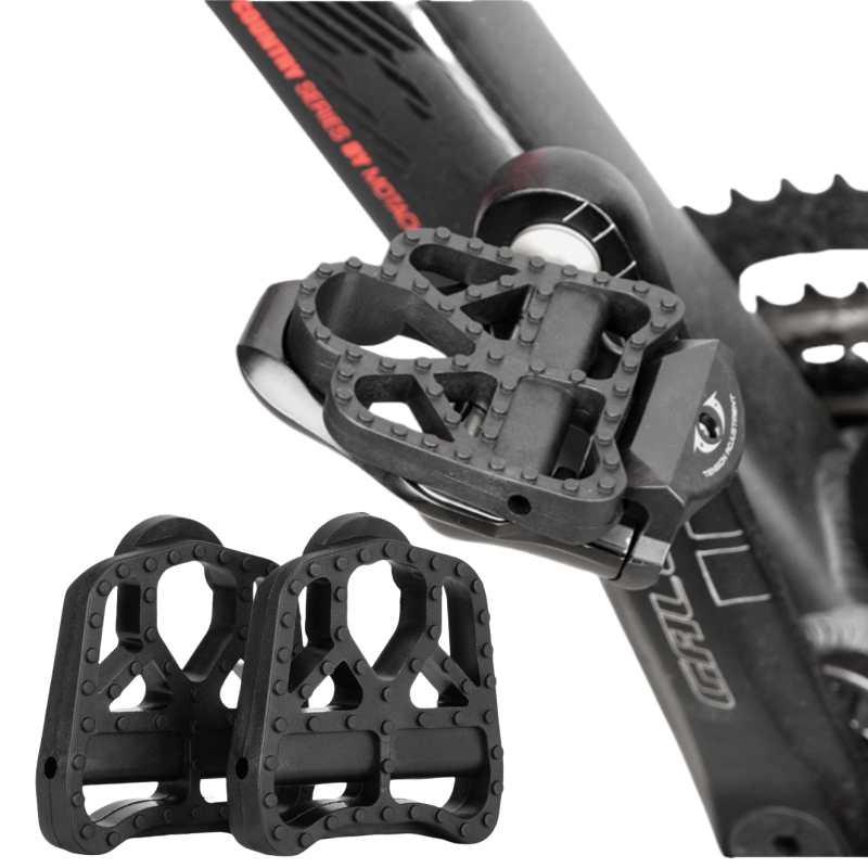 Pedal Platform Flat - อะแดปเตอร์แป้นเหยียบจักรยาน CNC - สำหรับ Shimano SPD/LOOK/KEO