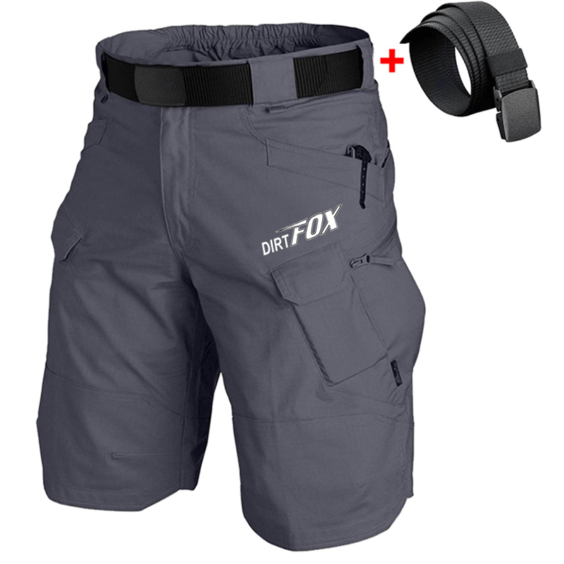 Mountain Biking Overalls - DIRTFOX รถจักรยานยนต์แข่งจักรยาน Downhill สั้นกางเกงจักรยานเสือภูเขากางเกงขาสั้น Tactics Cargo