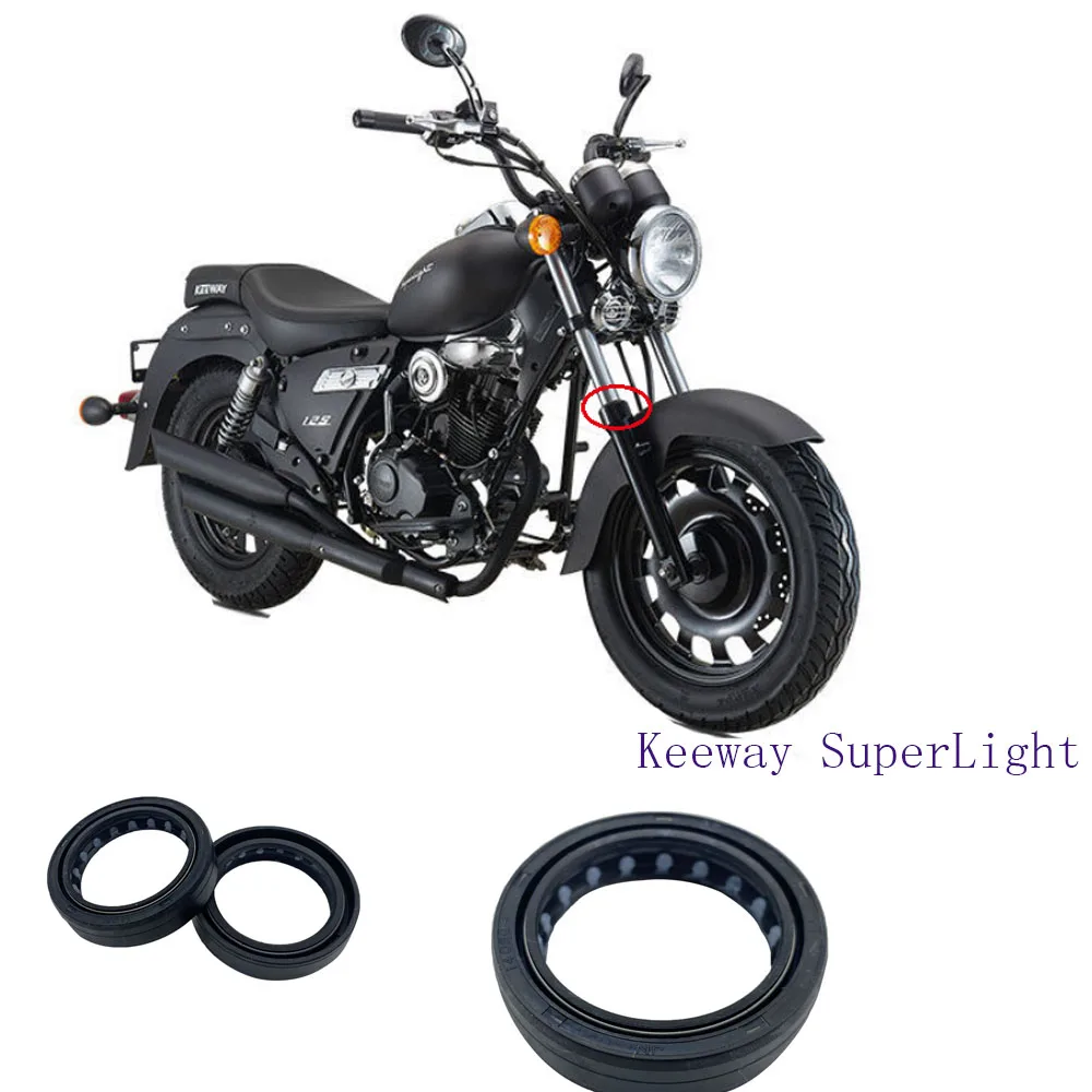 Fork Oil Seal - ซีลน้ำมันโช้คอัพและซีลกันฝุ่นสำหรับโช้คหน้า New Fit Keeway SuperLight 125