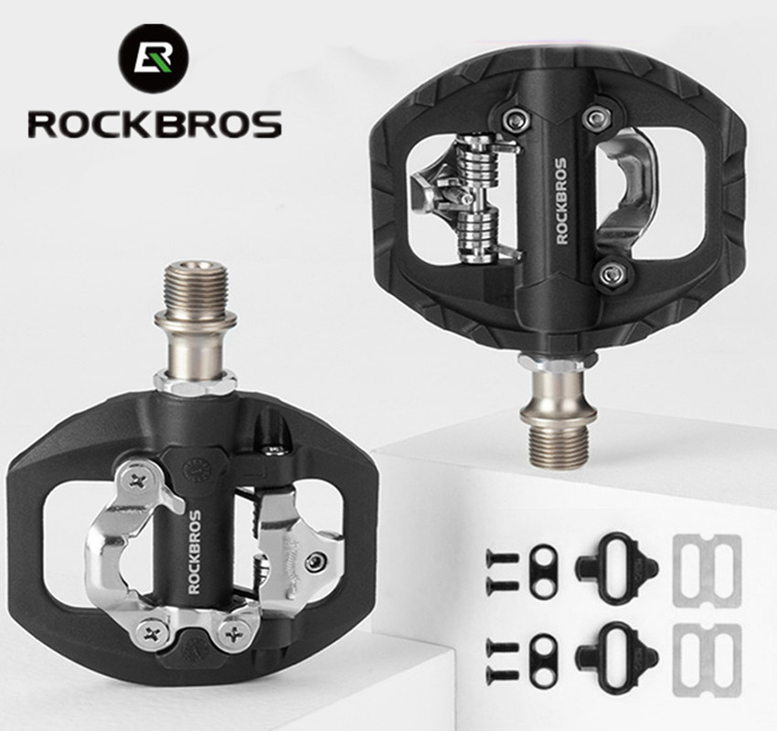Pedal Platform Flat - ROCKBROS ล็อคจักรยานเหยียบ 2 In 1 Anti-SLIP