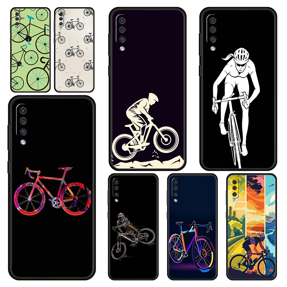 Mountain Biking Cartoon - จักรยานเสือภูเขาขี่จักรยาน Art สําหรับ Samsung A56 A36