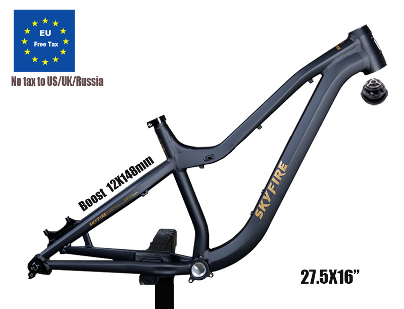 Mountain Biking In The Uk - โครงจักรยานอะลูมิเนียม Racetrack, แกนล้ออัลลอยด์, จักรยานเสือภูเขาแบบ FR Internal