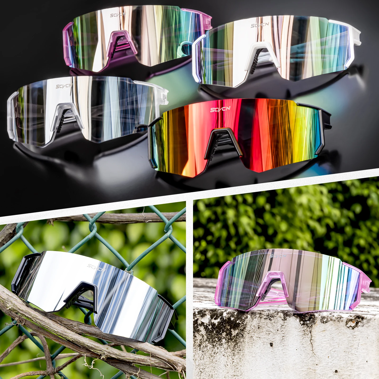 SCVCN ใหม่โฟโตโครมิกแว่นตากันแ - Mountain Biking Sunglasses บทวิจารณ์และราคา