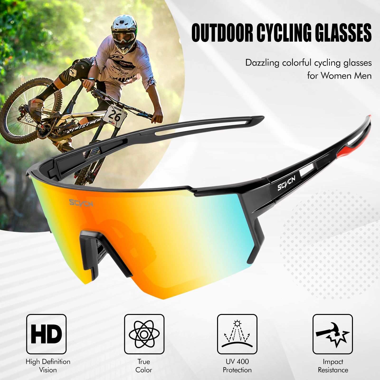 SCVCN ใหม่โฟโตโครมิกแว่นตากันแ - Mountain Biking Sunglasses บทวิจารณ์และราคา