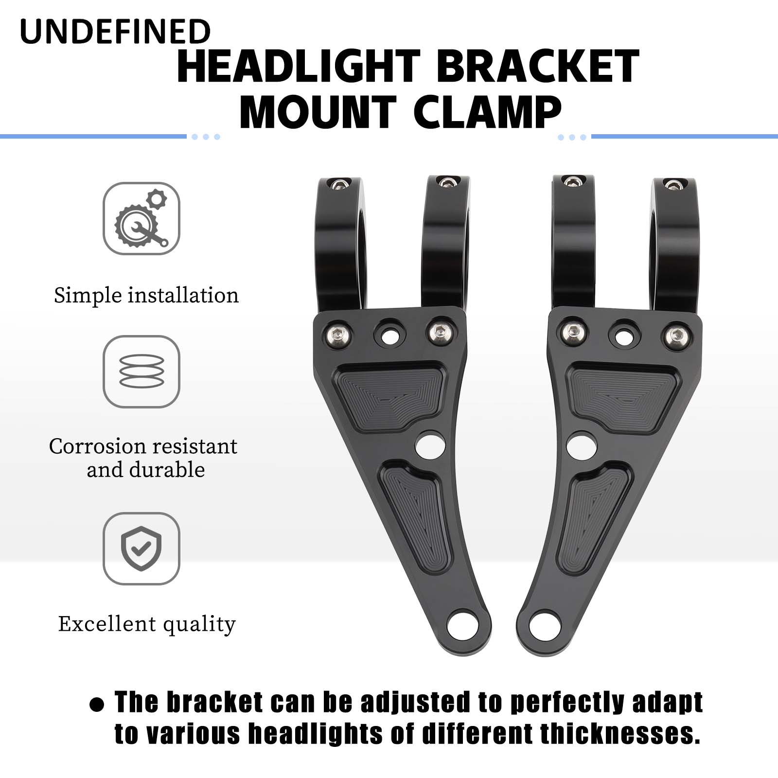 ตัวยึดไฟหน้า33มม.-58มม. ท่อส้อ - Mountain Biking Shop บทวิจารณ์และราคา