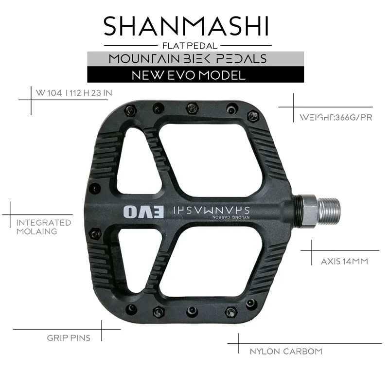 แป้นเหยียบจักรยานเสือภูเขา, แป - Pedal Platform Flat บทวิจารณ์และราคา