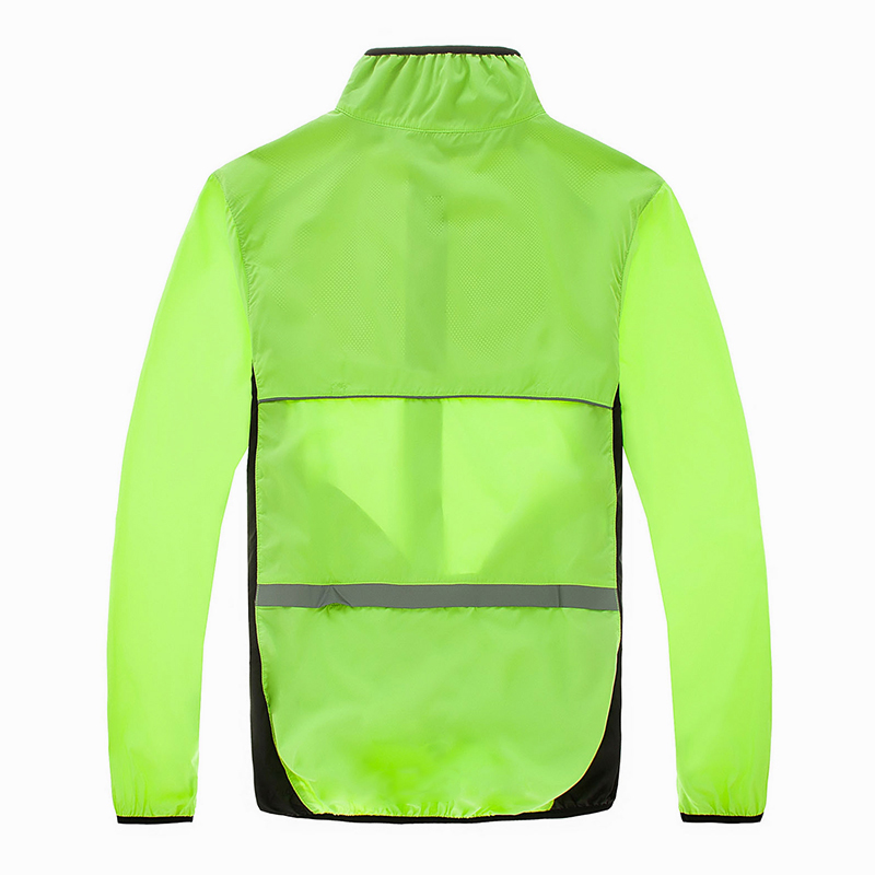 สีส้มลมเสื้อขี่จักรยาน MTB จัก - Mountain Biking Rain Jacket บทวิจารณ์และราคา