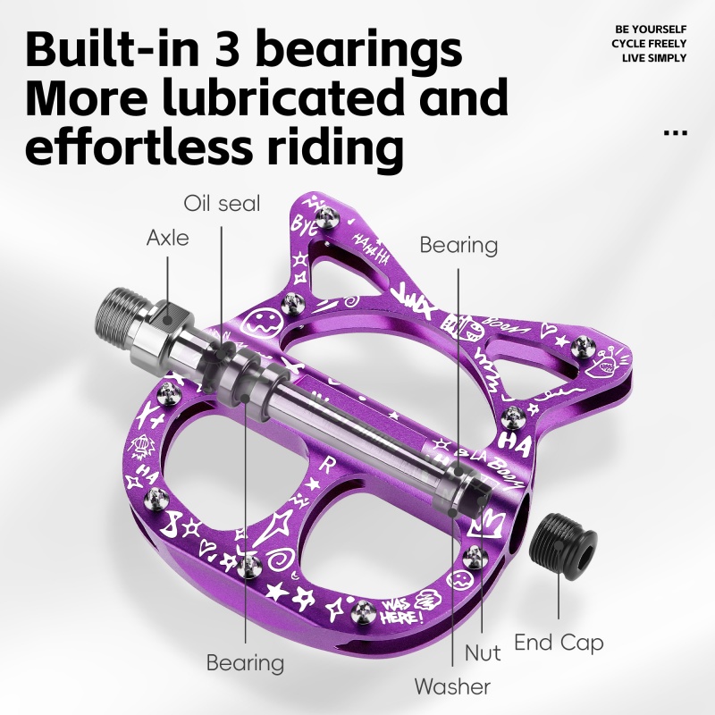 WEST BIKING 3 แบริ่ง MTB จักรย - Pedal Platform Flat บทวิจารณ์และราคา