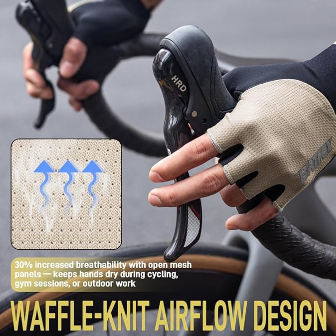 BATFOX สีดําถุงมือขี่จักรยานจั - Mountain Biking Gloves Mens บทวิจารณ์และราคา