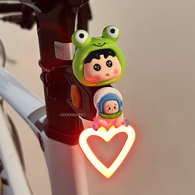 ไฟท้ายจักรยานคาวาอิ ชินจัง แบบ - Mountain Biking Cartoon บทวิจารณ์และราคา
