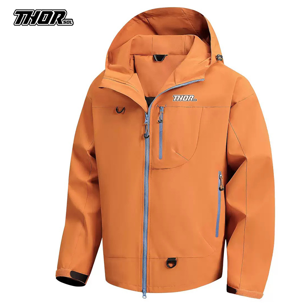 THORSOL เสื้อแจ็คเก็ตกันฝนสำหร - Mountain Biking Rain Jacket บทวิจารณ์และราคา