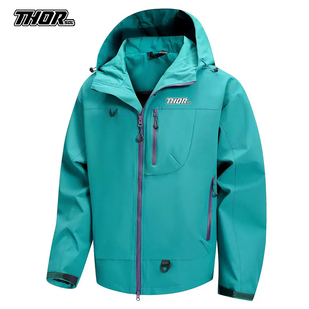 THORSOL เสื้อแจ็คเก็ตกันฝนสำหร - Mountain Biking Rain Jacket บทวิจารณ์และราคา