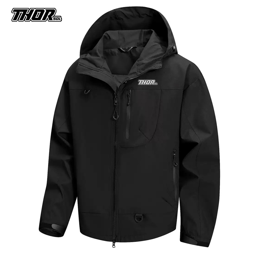 THORSOL เสื้อแจ็คเก็ตกันฝนสำหร - Mountain Biking Rain Jacket บทวิจารณ์และราคา