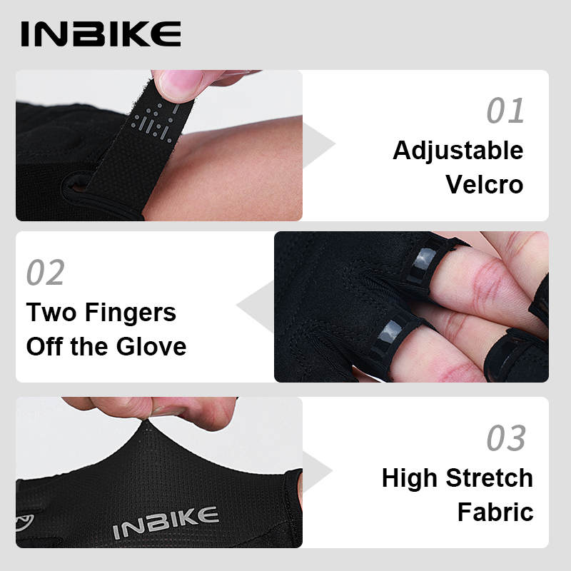 ถุงมือปั่นจักรยาน INBIKE แบบคร - Mountain Biking Gloves Mens บทวิจารณ์และราคา