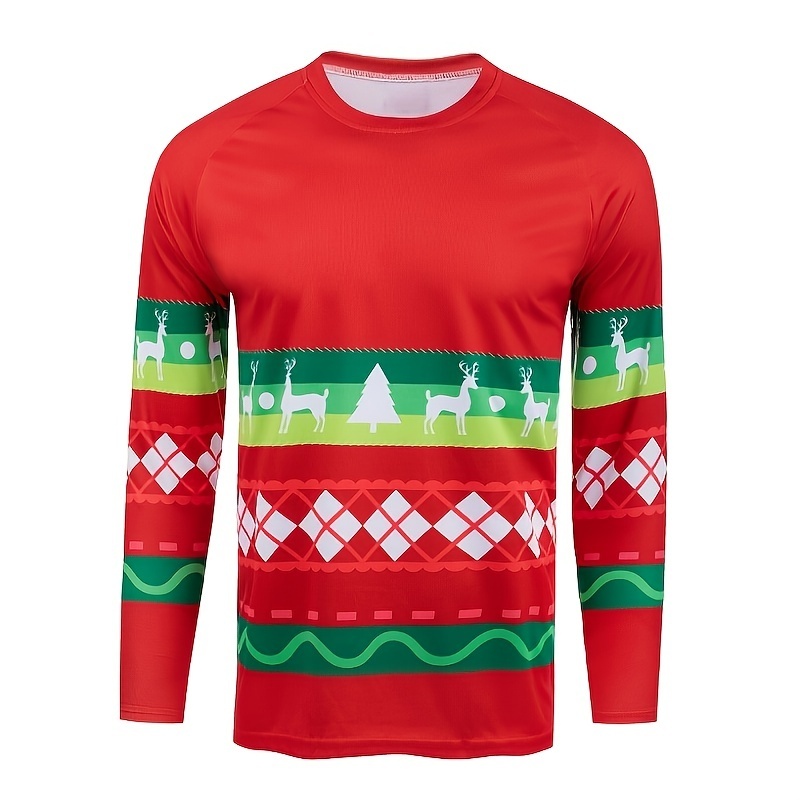 เสื้อแขนยาวลายการ์ตูนกวางเรนเด - Mountain Biking Cartoon บทวิจารณ์และราคา