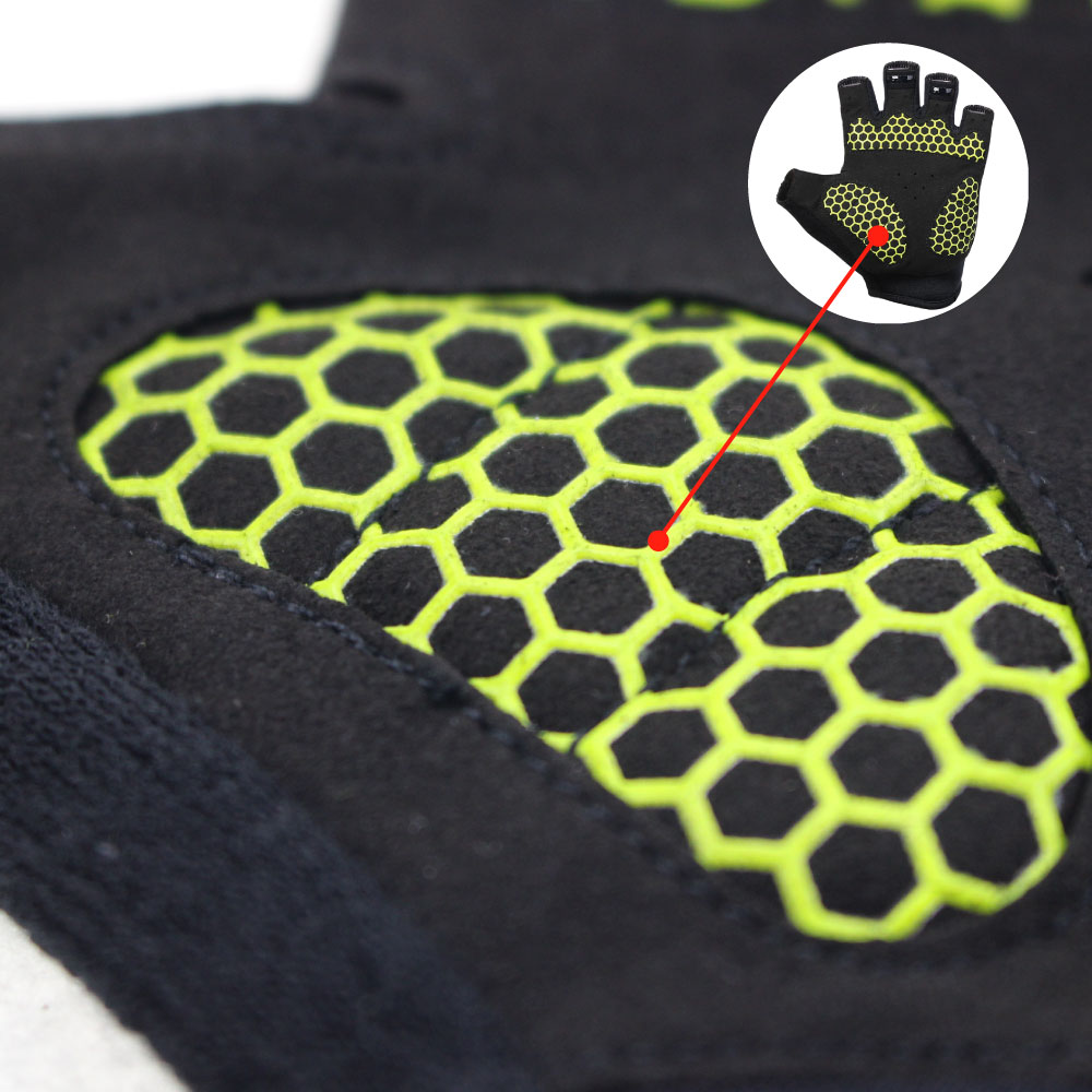 USA blue half finger ขี่จักรยา - Mountain Biking Gloves Mens บทวิจารณ์และราคา