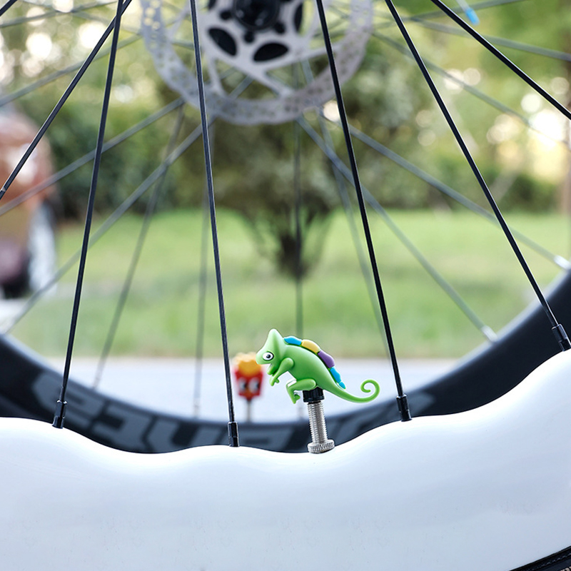 ฝาครอบวาล์วลมจักรยานแบบใหม่ ซิ - Mountain Biking Cartoon บทวิจารณ์และราคา