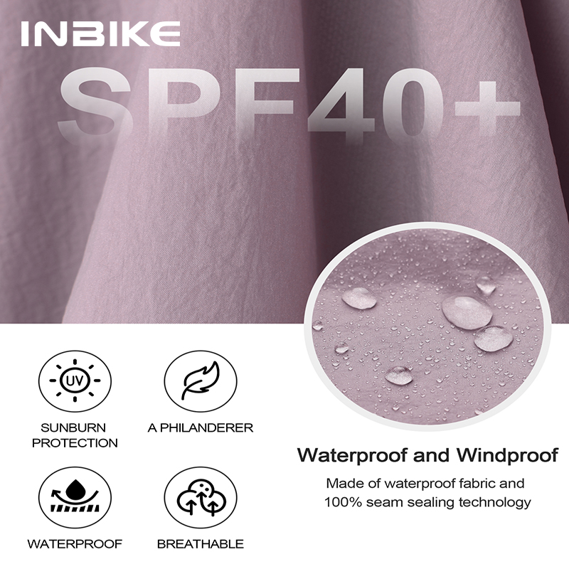 INBIKE เสื้อกันลมแขนยาวผู้ชาย, - Mountain Biking Rain Jacket บทวิจารณ์และราคา