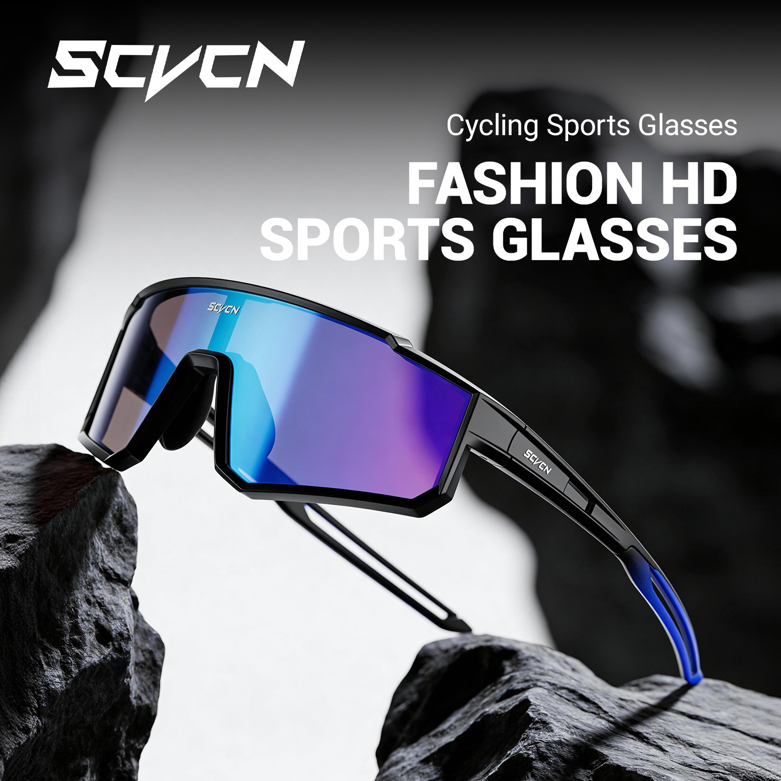 แว่นตากันแดด SCVCN UV400 HD สำ - Mountain Biking Glasses บทวิจารณ์และราคา