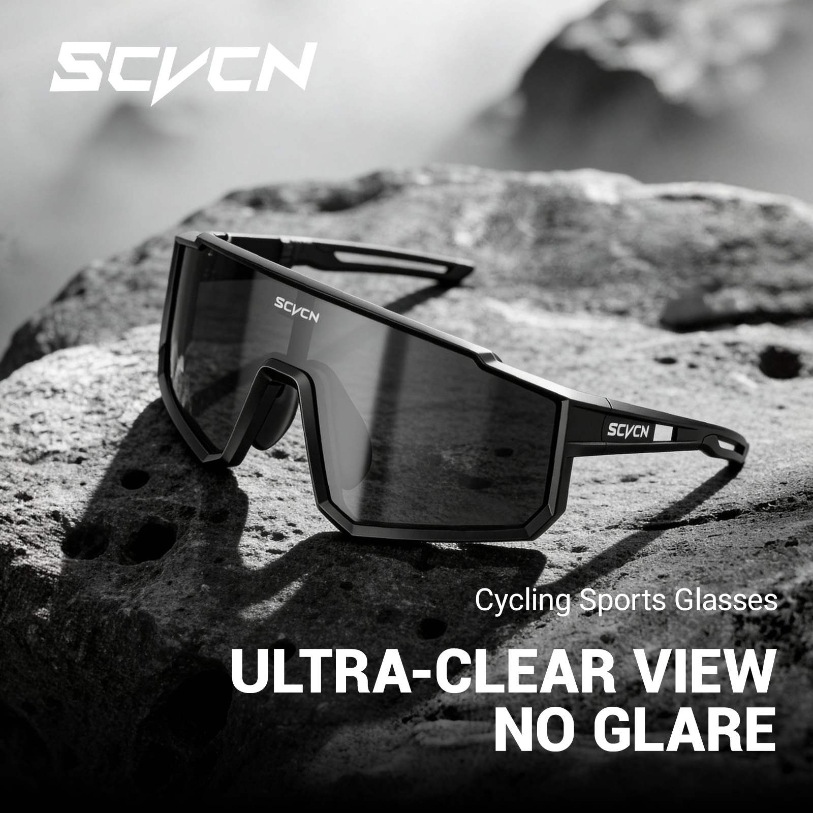 แว่นตากันแดด SCVCN UV400 HD สำ - Mountain Biking Glasses บทวิจารณ์และราคา