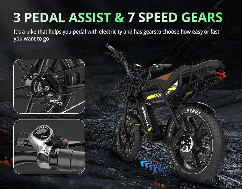 จักรยานไฟฟ้า Koolux X9PRO EU U - Mountain Biking App บทวิจารณ์และราคา