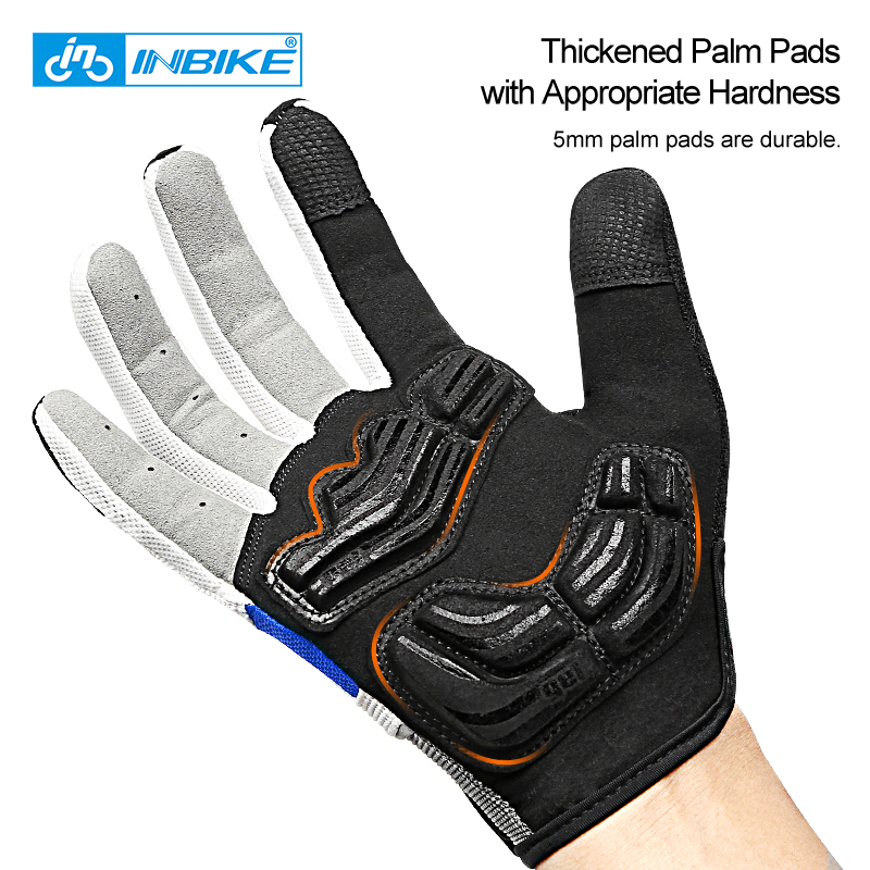 INBIKE ถุงมือจักรยานเจลเต็มนิ้ - Mountain Biking Gloves Mens บทวิจารณ์และราคา