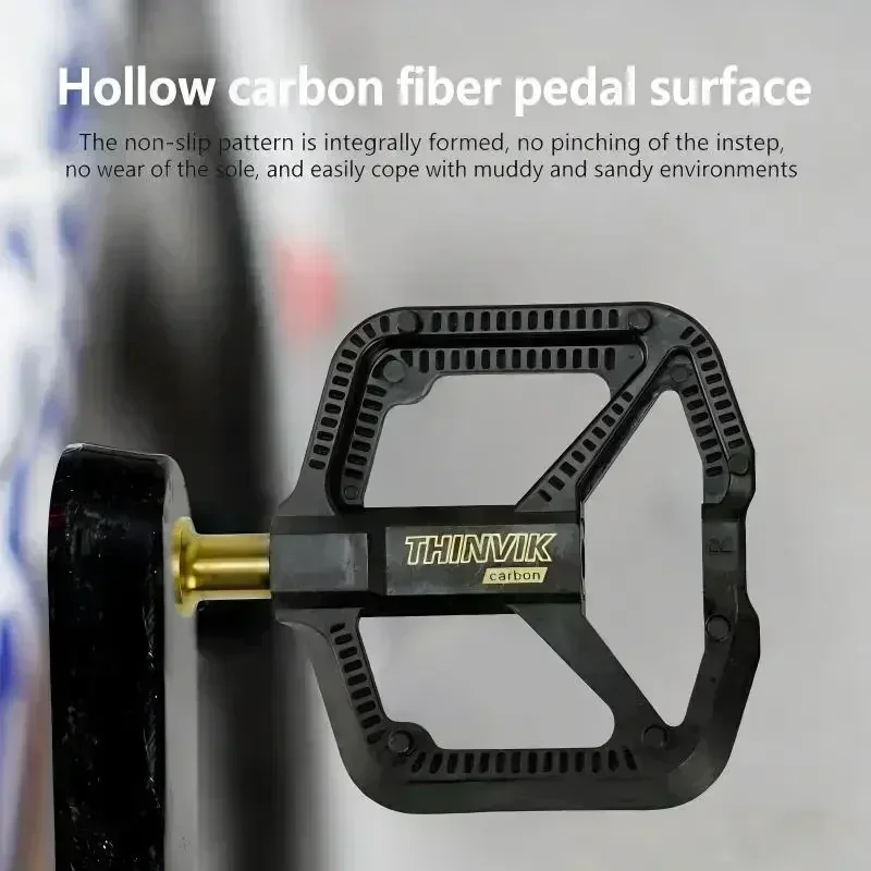 THINVIK แป้นเหยียบจักรยานคาร์บ - Pedal Platform Flat บทวิจารณ์และราคา