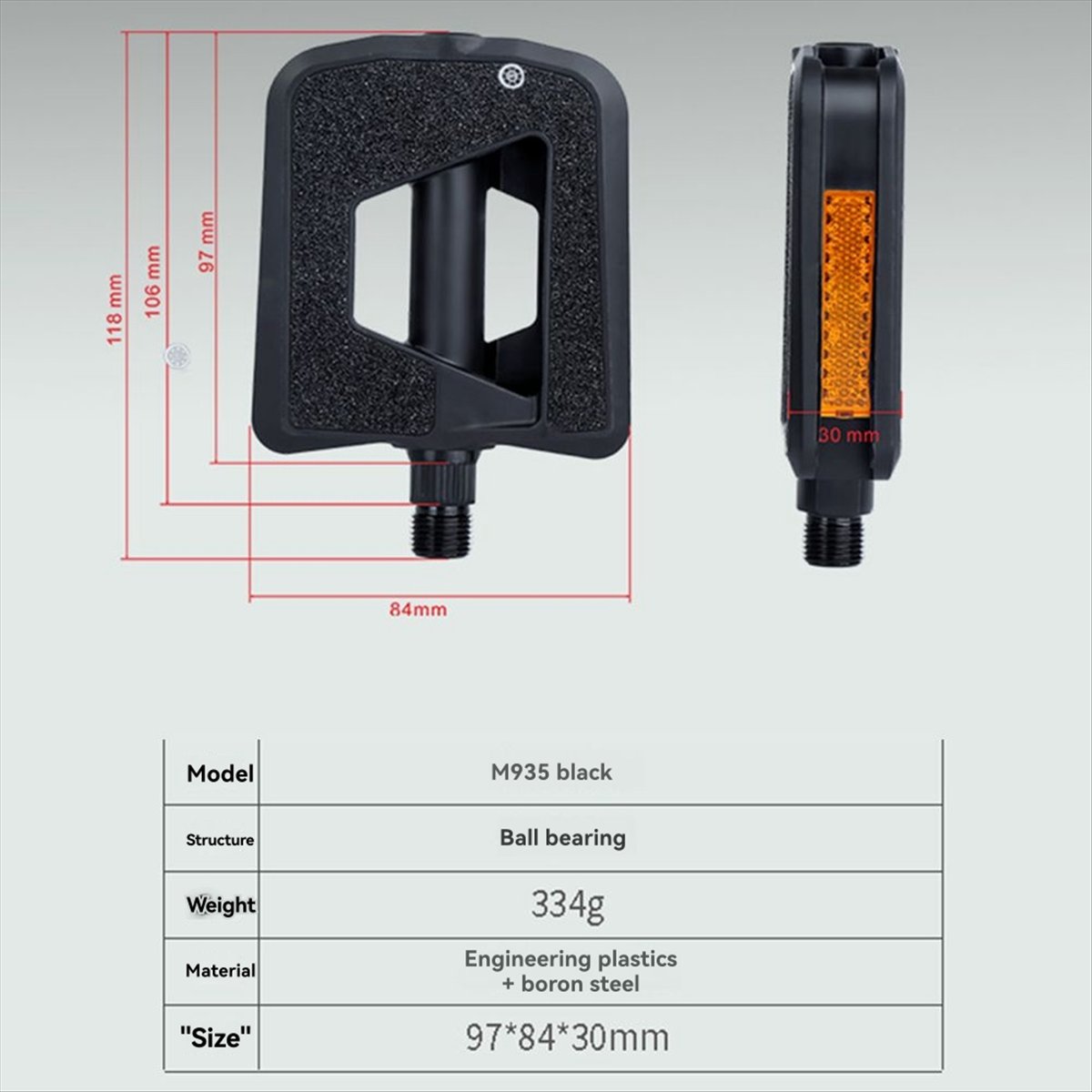 X08A แป้นเหยียบจักรยานเสือหมอบ - Pedal Platform Flat บทวิจารณ์และราคา
