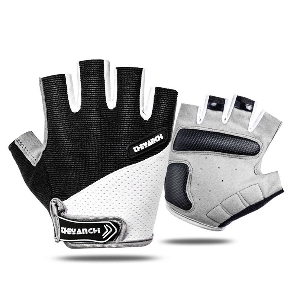 Breathable Half Finger ถุงมือข - Mountain Biking Gloves Mens บทวิจารณ์และราคา