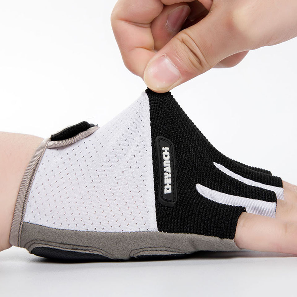 Breathable Half Finger ถุงมือข - Mountain Biking Gloves Mens บทวิจารณ์และราคา